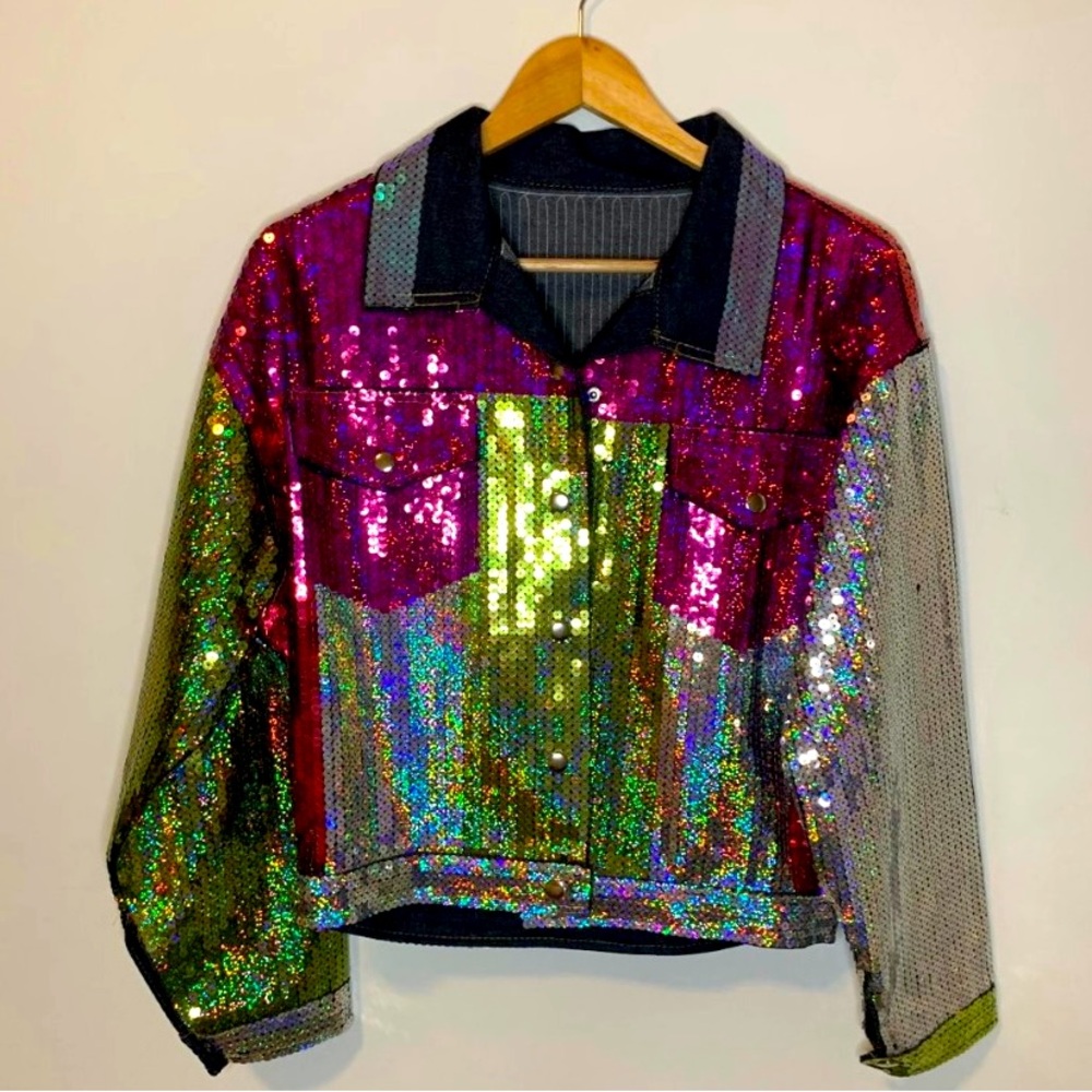 Sequin Denim jacket